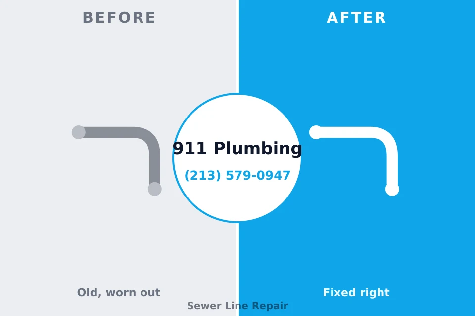 Before and after: plumbing company Vernon Center, NJ
